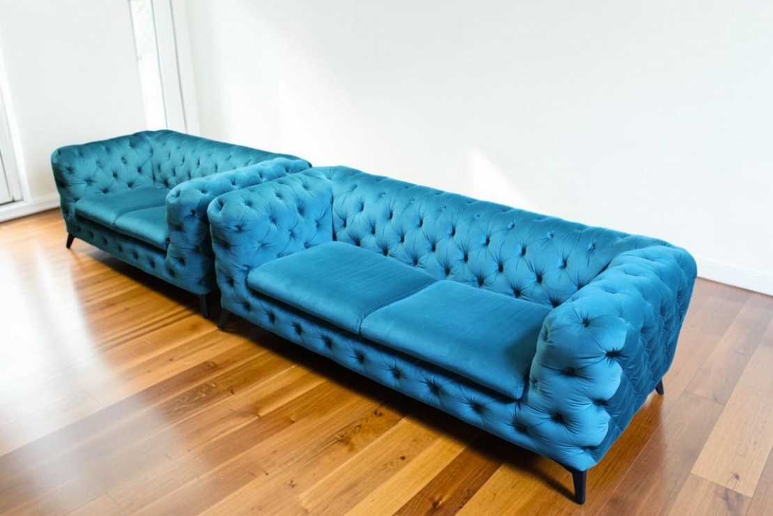 Chesterfield baldų komplektas 3+2  su miegojimo funkcija