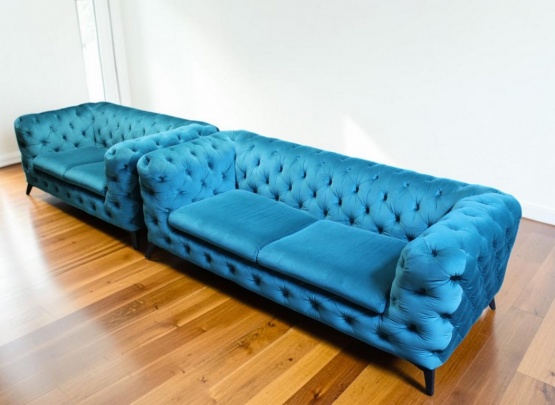 Chesterfield baldų komplektas 3+2  su miegojimo funkcija