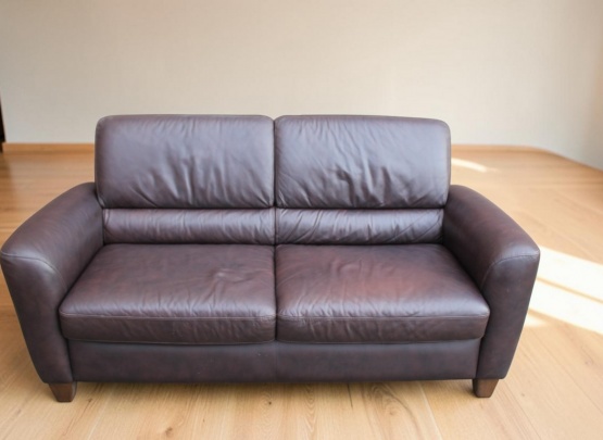 Natūralios odos sofa